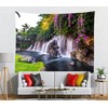 BELECO Mountain Waterfall Tapestry Lake Tapestry Tropical Hawaii Nature Tapestry