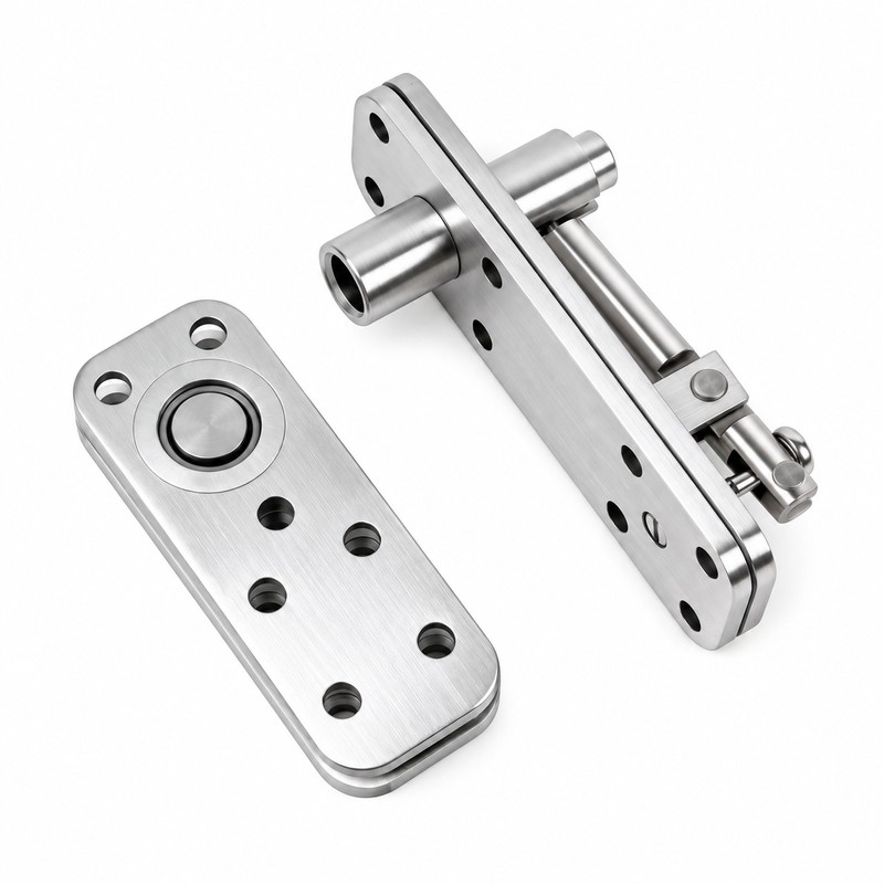 360-Degree Rotating Stainless Steel Hidden Door Hinges – Heavy-Duty Invisible