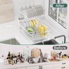 LIYI Dish Drying Rack,Large Dish Rack for Kitchen Counter,2-Tier Dish