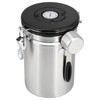 Stainless Steel Coffee Bean Airtight Canister Tea Dried Fruits Storage