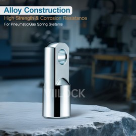 VIILOCK 2pcs Air Cylinder Rod Clevis End, M10x1.25 Female Thread I Type Connector Air Cylinder Accessories I-25/32