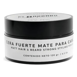 Cera Mate Para Cabello El Bárbaro 120g Con Aceite de Ricino                                                                                           