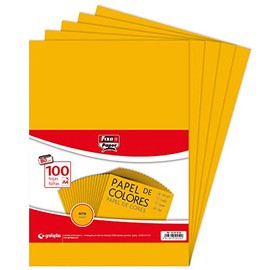 FIXO Paper 65009265. Pack of 100 sheets of 80 g, paper, gold, A4, piece