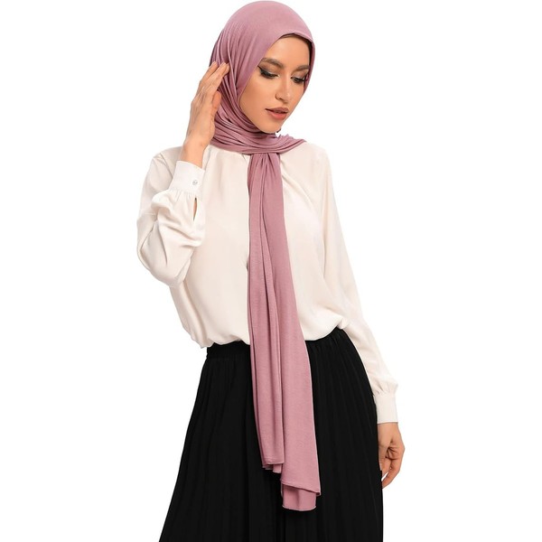 KIRAN FASHION New Premium JERSEY HIJAB Scarf Headwrap Stretchy Soft
