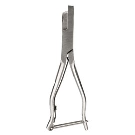 Pig Ear Tag Plier Stainless Steel Animal Ear Notcher with Safe Buckle for Cattle Sheep Goats Identification U Shape