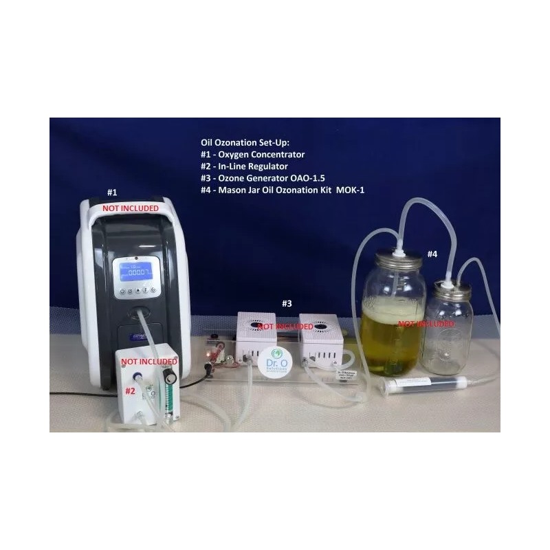 Dr.O Solutions Oil Ozonation Kit Ozonated Oil Ulsers Acne Wounds