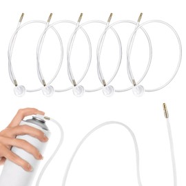 Gaahkai 5PCS 19.69" Spray Can Nozzle Extension, 360 Degrees Aerosol Spray Tips Paint Nozzles for Cans