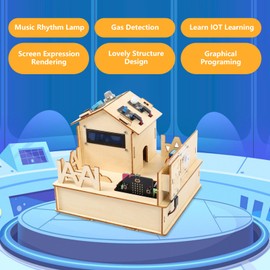 ACEBOTT STEM Kits for Kids Age 12 Smart Home Basic Starter Kit(Included Micro:Bit), STEM Toys Compatible with Makecode, Coding Set with House Building, Sensors & App Control, Gift for Boys and Girls