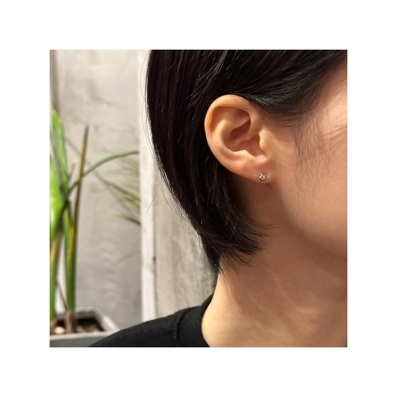 Basic Star Silver Piercing OTEP24701N Stone Color / 베이직 스타