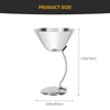 Ciieeo 1pc Elegant Stainless Steel Cocktail Goblet Wine Cup for