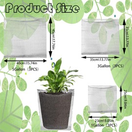 9 pcs Root Guard Wire Basket Gopher Proof, 1 Gallon 3 Gallon 5 Gallon Gopher and Vole Wire Speed Basket Plant Root Protector for Underground Reusable Protector Net Bag for Garden Vegetable Flower Tree