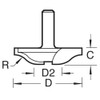 Trend CraftPro Panel Raiser Router Cutter Bit, 1/4 Inch Shank,