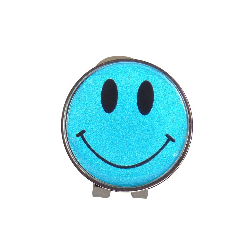 Mercia Golf Magnetic Hat Clip With Smiley Face Ball Markers