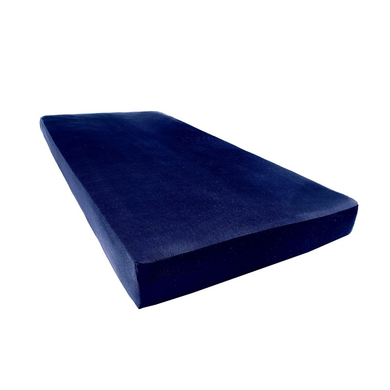 Visaggio Microfibre Fitted Sheet 90-100 x 200 cm Dark Blue