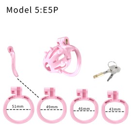 inmen Fixed Protection Cage Pink with Silicone Soft Spikes A171 (E, Curved Ring)