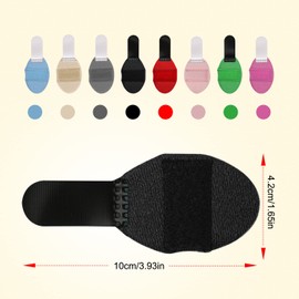 8 Piezas de Férula de Dedo de Una Sola Correa, Férula de un Solo Dedo de Colores Férula de Dedo para Enderezar el Dolor Articular Dedos Hinchados y Tensos