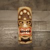 Tiki Head Protector Mask Wood Totem 3D Statue Wall Hanging