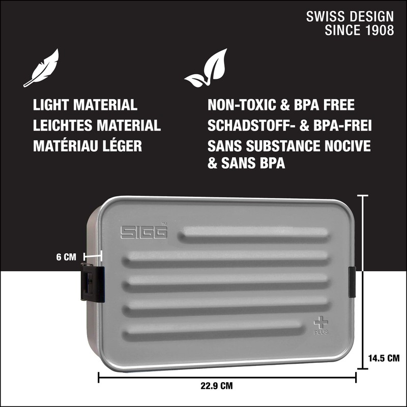 SIGG 8698.00 Food Storage Container Box Rectangular Black, Grey 1