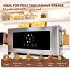 Touch Screen Toaster with Defrost & Removable Tray, 2 Slice