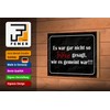 Wooden Sign with Saying 18 x 12 cm Es war