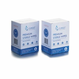CLINIQO Wipes Normal saline 20 sterile wipes 15*16 cm (PACK OF 2)