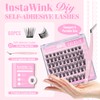 CALAILIS Self Adhesive Eyelashes 60Pcs Lash Clusters Press On Lashes,
