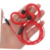 LALAFINA 1Pair Wired Ear Earbud Headphones Lightweight Stereo Earphones for