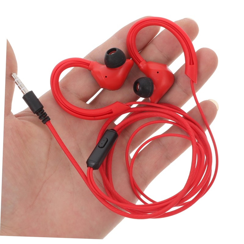LALAFINA 1Pair Wired Ear Earbud Headphones Lightweight Stereo Earphones for
