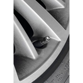 Car Valve Caps, Pack of 5, Aluminium Alloy Tyre Valve Caps, Dust Caps, Car Valve Cap, Car Tyres, Valve Cap, for Car, Trucks, Bicycle, Motorcycle (Grey)