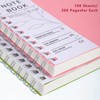 2 Pack A5 Spiral Notebook, 400 Pages Notepad Wirebound Notebook,