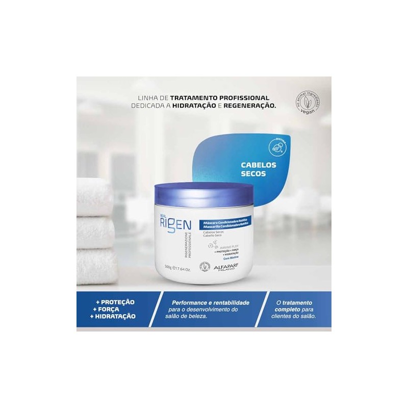Alfaparf Milano Real Rigen Mascarilla Acondicionadora Nutritiva - Cabello Normal
