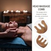 Doitool Massage Comb Made of Light Brown Wood for Head