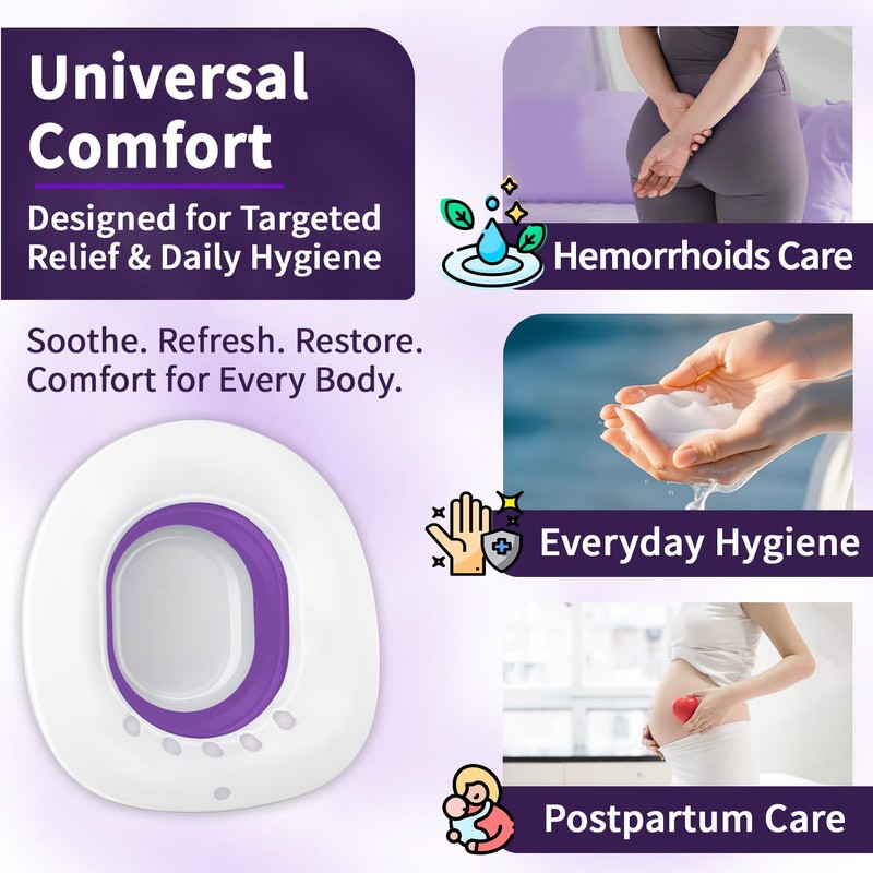 Msiori Sitz Bath for Hemorrhoids, Sitz Bath for Toilet Seat