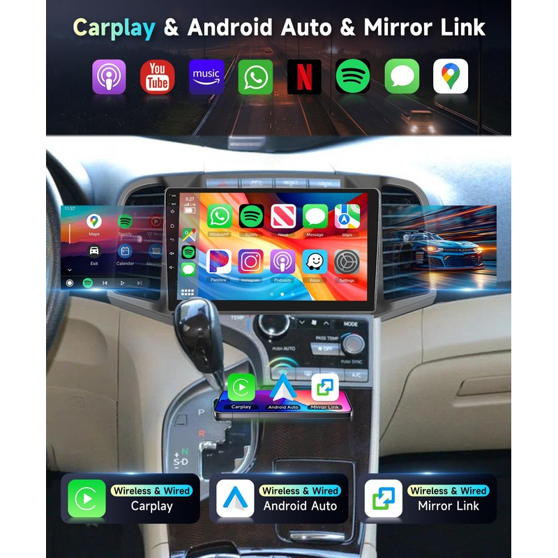 Car Radio Stereo for Toyota Venza 2008-2016 2+64G, 9" Touch