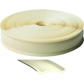 RV Designer E323, Standard Vinyl Insert Trim, 1 inch Wide, 25 foot Roll, Colonial White