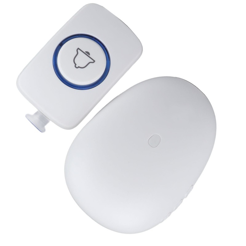 Wireless Doorbell Colorful Flashing Light 57 Ringtone Adjustable Volume for