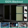 HOMEIDEAS 100% Blackout French Door Curtains, Privacy Door Curtains for