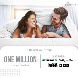 Pizuna Pure Combed Cotton European Single Fitted Sheet White, 600 Thread Count 100% Long Staple Cotton Fitted Sheet Single Bed 100 X 200cm, Sateen Weave 40 cm Deep Fitted Sheets 1 PC White