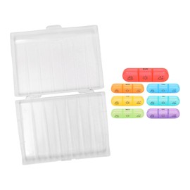 Weekly Pill Organizer 3 Times a Day Large 7 Day Pill Box 3 Times a Day Portable Pill Case for Medication Vitamin Fish Oil and Supplements