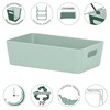 12 x Organiser Boxes, 6 cm High, Silver Green, 20