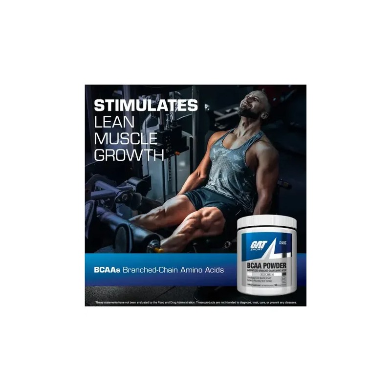 Aminoacidos Bcaa Powder Gat Sport 50 Servicios