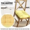Klear Vu Gripper Overstuffed Universal Non-Slip Dining Chair Cushions for