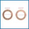 A ABSOPRO 15mm Inner Dia Copper Washers Flat Car Sealing