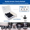 RuWfpz Safety Eyes for Crochet Toys Amigurumi 16mm 100Pcs Black