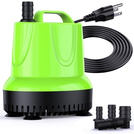 FREESEA Fountain Submersible Water Pump: 845 GPH 60W Small Sump Pump for Outdoor Pond Hydroponic Statuary Waterfall Aquarium Fish Tank