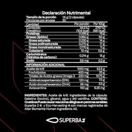 Krill Oil Superba 2 Más Vitamina D3 K2 | Apoyo al Bienestar General y Óseo | Fórmula de Alta Absorción con Fosfolípidos | Certificación Fst | Pack 2 P