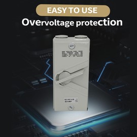 AGPANDA 3 Phase Disconnect Outdoor Load Isolation Switch, IP65 Rated, Silver Contacts, Push Button Actuator, Manual Operation, Beige