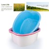 (Blue) - Lemoncy Large Plastic Foot Basin Foot Bath Spa