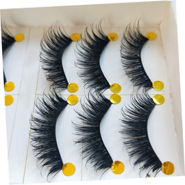 TOVINANNA 5 Pairs Long Natural False Eyelashes Thick False Lashes Natural Looking Fake Eyelashes for Party Wedding Photo Shoot