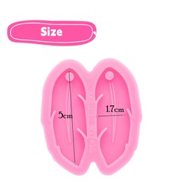 Feather Shape Silicone Resin Mold for DIY Jewelry - Epoxy Casting Molds for Women's Earrings, Pendants, and Necklace Crafts